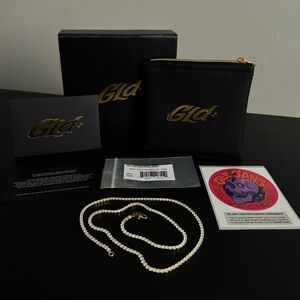 GLD 18k Gold Micro Tennis Necklace